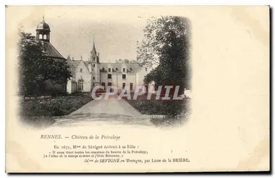 Rennes — Zamek Prévalaye — autorstwa Léona de la Brière