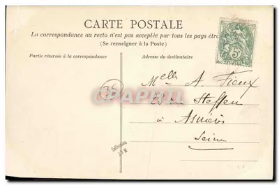 Rennes — Zamek Prévalaye. Tylna fasada — A. O. 50 — Rewers
