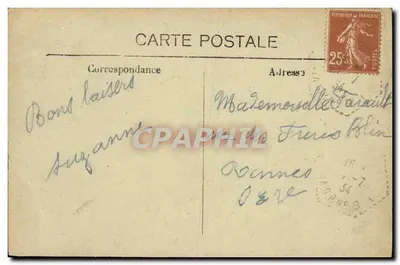 Princé (I.-et-V.) — Droga do Croixille — Cliché A Dufont - Bougon — Rewers