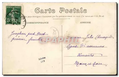 Redon (Ille-et-Vilaine) — wnętrze kaplicy — Społeczność Retraite — Mary-Roussellière, wyd. Rennes — Rewers