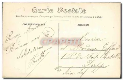 Redon (Ille-et-Vilaine) — Ogólny widok — E. Mary Rouasellière wyd. Rennes — Rewers