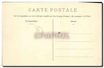 Redon - Rue de la Gare — widok hotelu-restauracji i kawiarni — Phototypie Vassellier, Nantes — Rewers