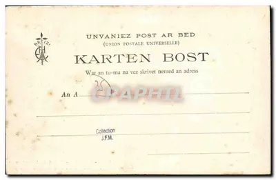 Redon — Ponto de encontro da Vilaine e do Canal de Nantes a Brest — Bretagne (Coleção E.H.) — Verso