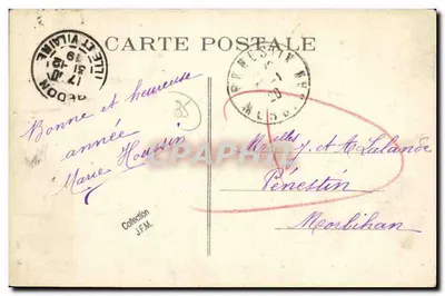 Redon — Algemene uitzicht van het meren — Fototipie Vassellier, Nantes — Achterkant
