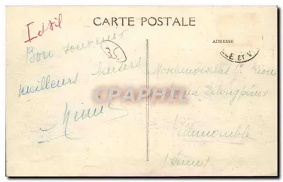 Redon (Ille-et-Vilaine) — El Canal y el Puente de la Fundición — Editor Lemoire, n° 4886 — Reverso