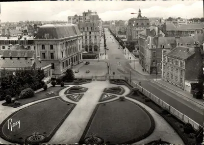 Rennes — Jardins Saint-Georges et avenue Janvier — éditeur F. Chapeau, n° 35