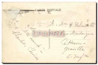 Pałac Handlowy — Rennes — Wydawca Laurent-Nel, nr 4418 — Rewers