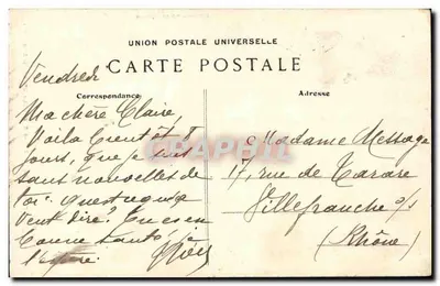 Costumes de Rennes & d'Ille & Vilaine — Jeune Fille coiffée de la Catiolle — Collection Villard, Quimper — Verso