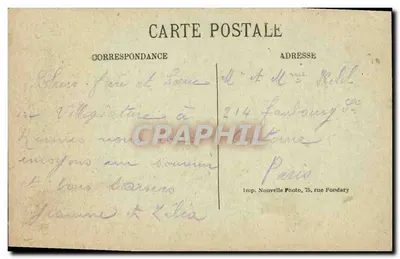 Rennes — Rue de Rohan — Édit. Spécial de l'Ouest-Eclair — Verso