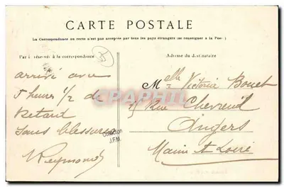 Rennes — L'Avenue de la Gare — Collection E. Mary-Roussellière — Verso