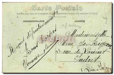 Rennes — Prefektura — Wydawca Mary-Roussellot, n° 1025 — Rewers