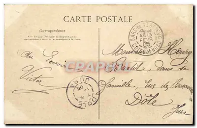 Vue générale de RENNES — n° 1001 — éditeur non visible — Verso