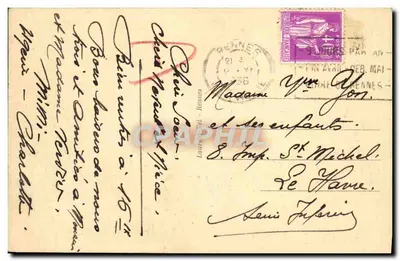 Rennes - La Cathédrale — éditeur L. Loez, n° 4434 — Verso