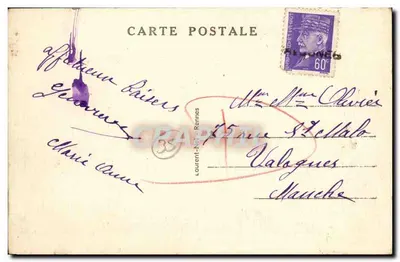 Rennes — Le Palais Saint-Georges — Éditeur Laurent-Nel, n° 201 — Verso