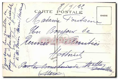 Rennes — Wejście na Thabor i Liceum dla Dziewcząt — wydawca 'Timière' — Rewers