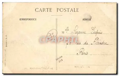 Le Palais Universitaire — Rennes — Brevet L. D. F. — Rewers