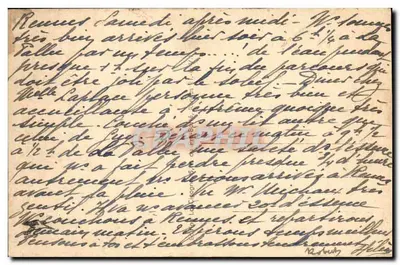 Rennes (Ille-et-Vilaine) — Plac Gare i Hotel Duguesclin — Rewers