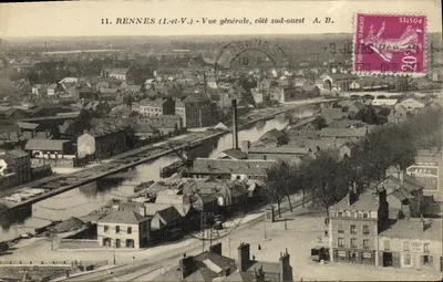 Rennes (I.-et-V.) — Vue générale, côté sud-ouest — A. B.