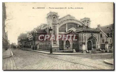 Rennes — Miejska basen (E. Le Ray, architekt) — Wydawnictwo 'La Cigogne', nr 35