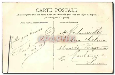 Rennes — Vue à vol d'oiseau (Nord-Ouest) — Éditeur Ferdinand — Verso