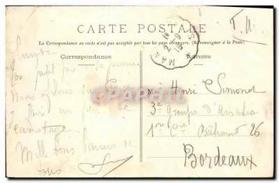 CPA Rennes Le Jardin des plantes Les Serres — Verso