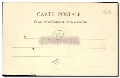 Rennes - La Préfecture — Collection Andrieu, n° 141 — Verso