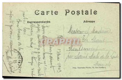 Rennes — Ogólny widok i rzeka Vilaine — Wydanie Specjalne West-Eclair — Rewers