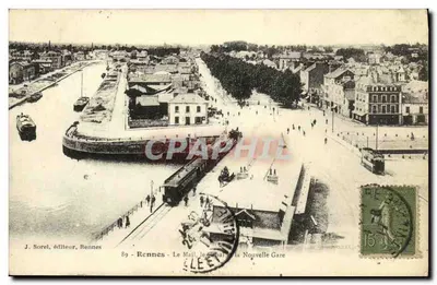 Rennes - Le Mail et la Nouvelle Gare — J. Sorel, éditeur, Rennes, n°89