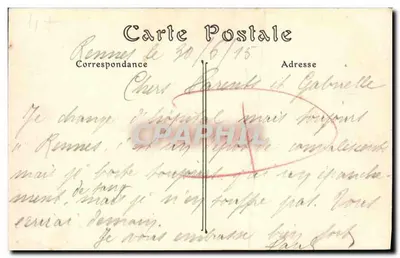 Rennes — La Caserne Guines — J. Sonny, Edit., Rennes. — Verso