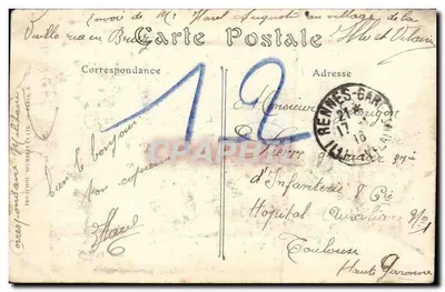 Rennes (Ille-et-Vilaine) — Nowe Ogrody nad Vilainą — J. Sorel, wyd., Rennes. — Rewers