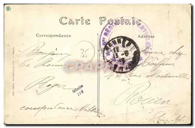 Rennes (Ille-et-Vilaine) — Le 24e dragon — J. Sorel, Edit., Rennes — Verso