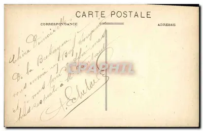 Rennes - Jardin des Plantes — fragment ogrodu francuskiego — A. Lamiré, wydawca, Rennes — Rewers