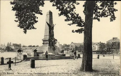 Rennes - Monument des Combattants de 1870-71 au Champ de Mars — Laurière Éditeur, Rennes