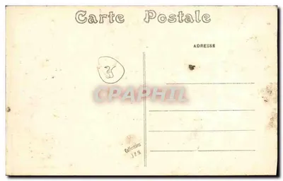 Stara pocztówka Rennes Le Grand Mail — Rewers