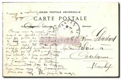 Rennes — Vue générale, prise du Thabor G.F. — Verso