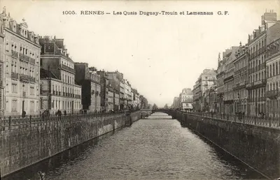 Rennes — Les Quais Duguay-Trouin et Lamennais — G.F. n°1005