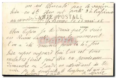 Rennes - Le Château Branlant au Pont St-Martin, dite Maison de Cadet-Roussel — Éditeur : E. MANS-ROUSSIELIÈRE, Rennes, n°7 — Verso