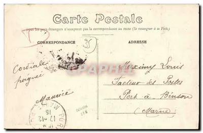 Rennes — Vue Générale prise du Thabor — Éditeur Henry-Toussellière, n°1002 — Verso