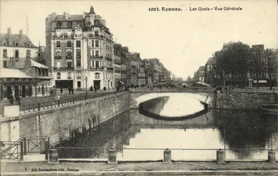 Rennes — Les Quais — Ogólny widok — Ary Roussellière wyd. Rennes