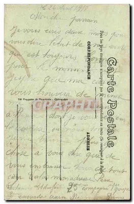 Rennes - La Caserne Mac-Mahon — Éditeur E. Mary, Rennes (n° 1073) — Verso