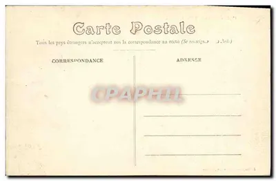 Rennes. — L'Hôtel de Ville — éditeur Gubonnet, n° 1155 — Verso