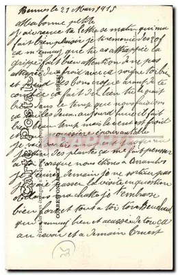 Rennes — Szpital i Społeczność św. Jana — Szpital Wojskowy nr 2, Wojna 1914 — Rewers