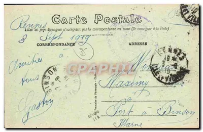 Rennes - La Place de la Mission - Le Quai de la Prévalaye et le Mail — Verso