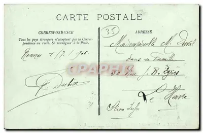 Rennes — Le Palais de Justice — La Salle des Assises — A.L. Éditeur, n°10 — Verso