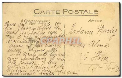 Rennes — Uniwersytet i nabrzeże Chateaubriand — LL — Rewers