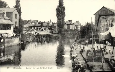 Rennes — Lavoir sur les Bords de l'Ille — LL. — N°58