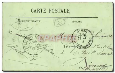 Rennes — Le Quai de l'Université — LL. n°112 — Verso