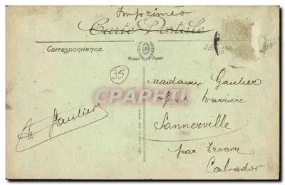 Rennes — Place du Palais i Rue Edith-Cavell — Biscuits Pernot — LL. 138 — Rewers