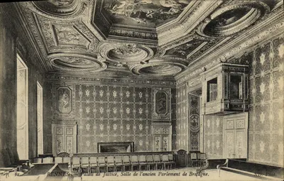 Rennes — Palais de Justice, Salle de l'ancien Parlement de Bretagne — ND. Phot.