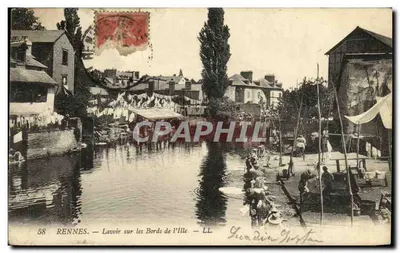 Rennes — Lavoir sur les Bords de l'Ille — LL